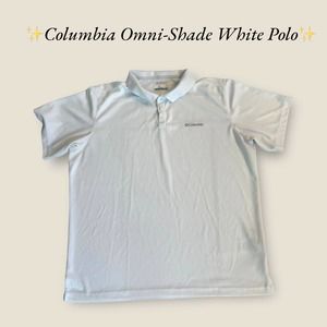 ✨Columbia Omni-Shade Mens White Polo. Size‎ XL✨